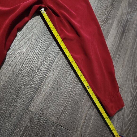 Vintage 90s Liz Moody classic french red puffy long sleeved button-up shirt - Picture 16 of 16